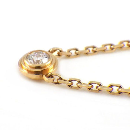 Cartier Necklace Dame le XS Diamant Leger 1 Point Diamond 18k Pink Gold