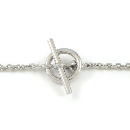 Hermes Bracelet Echappee Toggle Motif Mini Chaine D'ancre 18k White Gold