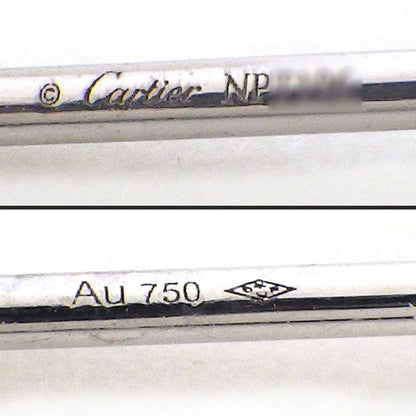 Cartier Earrings Dame les XS Diamant Leger 2 Points Diamond Total 18k White Gold