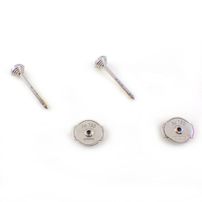 Cartier Earrings Dame les XS Diamant Leger 2 Points Diamond Total 18k White Gold