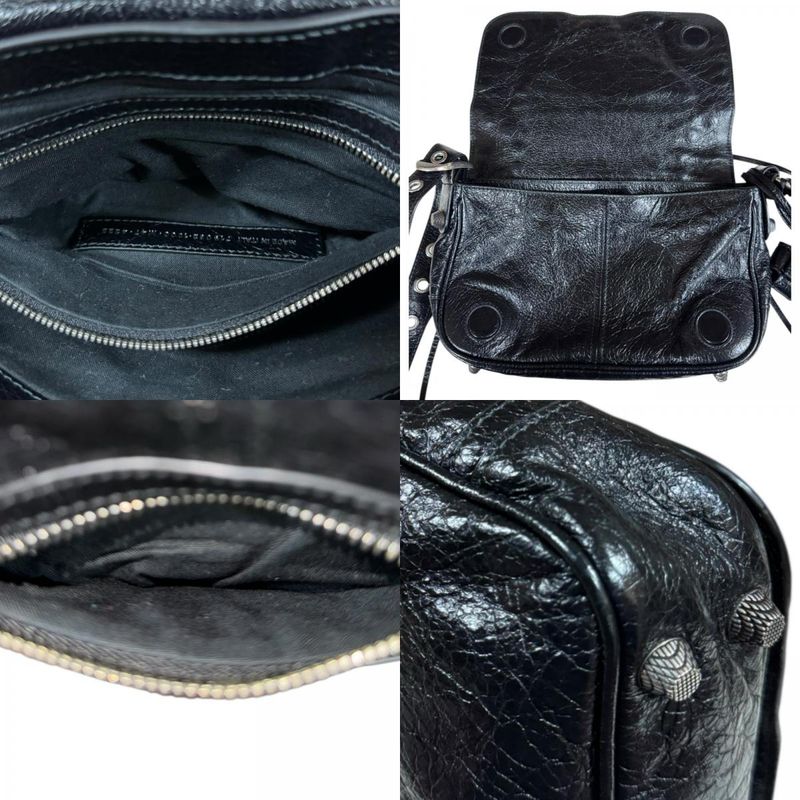 Balenciaga le Cagole Flap Shoulder Bag Black