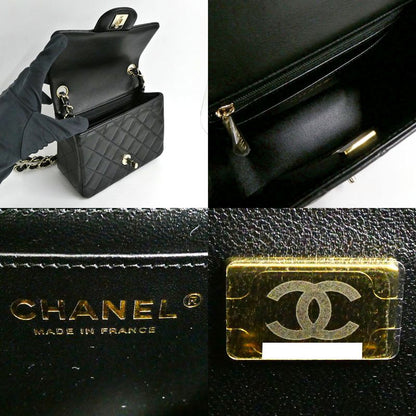 Chanel Mini Quilted 17 Mini Classic Handbag Black Chain