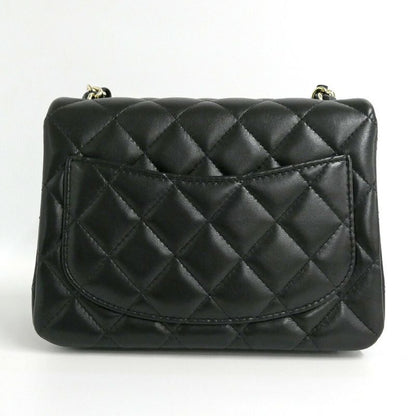 Chanel Mini Quilted 17 Mini Classic Handbag Black Chain
