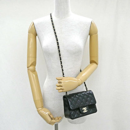 Chanel Mini Quilted 17 Mini Classic Handbag Black Chain