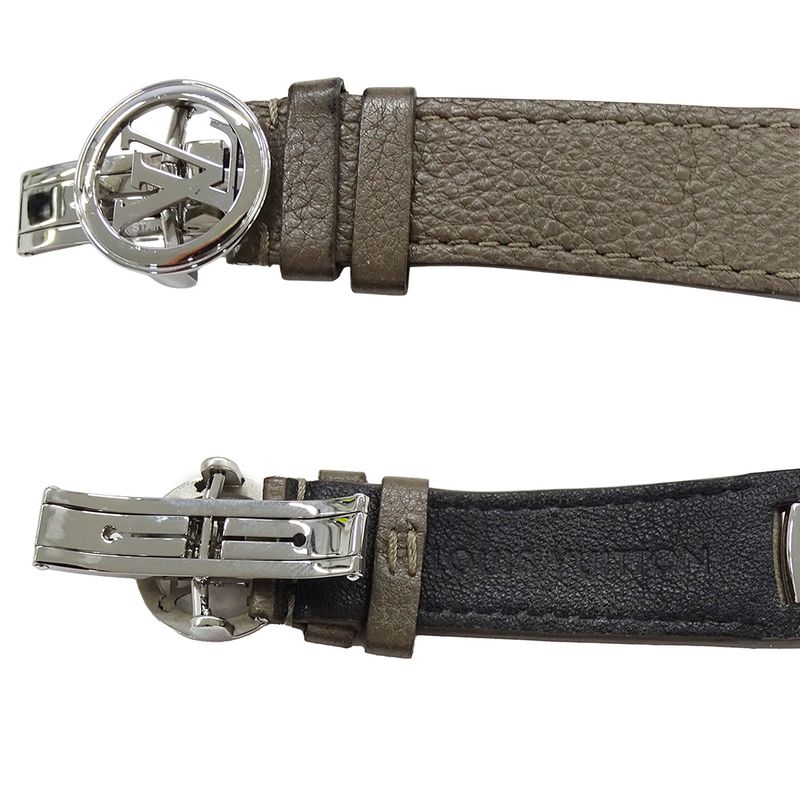 Louis Vuitton Watch Fifty Five Automatic Winding at Stainless Steel Leather
