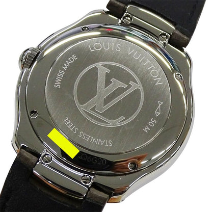 Louis Vuitton Watch Fifty Five Automatic Winding at Stainless Steel Leather
