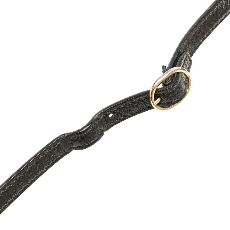 Gucci Swing Wallet Shoulder Bag Black Leather