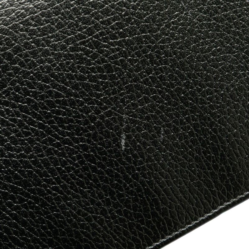Gucci Swing Wallet Shoulder Bag Black Leather