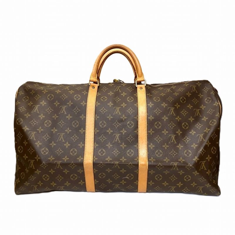 Louis Vuitton Keepall 60 Monogram Boston Bag Canvas
