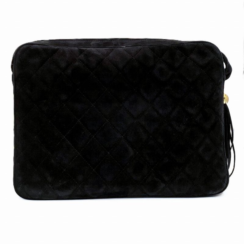 Chanel Quilted Shoulder Bag Suede