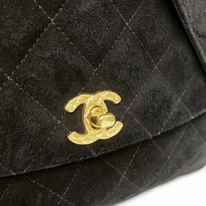 Chanel Quilted Shoulder Bag Suede