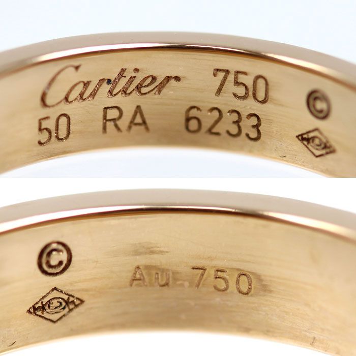 Cartier 18k Pink Gold Mini Love Diamond Ring