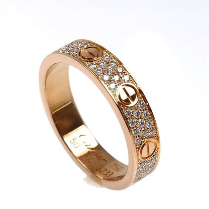Cartier 18k Pink Gold Mini Love Diamond Ring