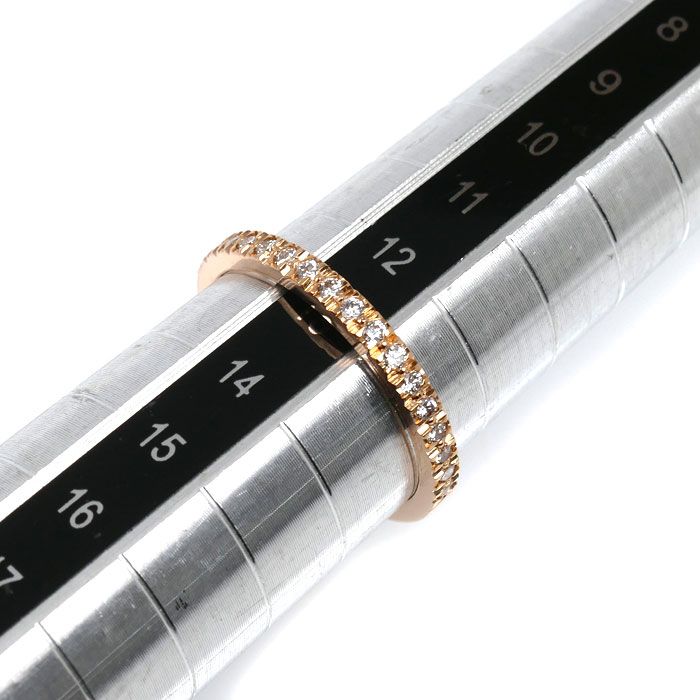 Tiffany & Co 18k Pink Gold Half Eternity Ring Diamond