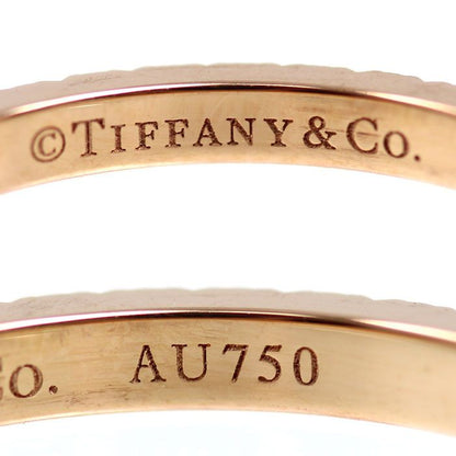 Tiffany & Co 18k Pink Gold Half Eternity Ring Diamond