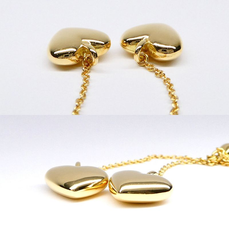 Tiffany & Co Puff Heartdrop Necklace 18k Yellow Gold Washed