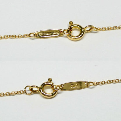 Tiffany & Co Puff Heartdrop Necklace 18k Yellow Gold Washed