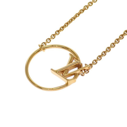 Louis Vuitton LV Eclipse Necklace Collier Metal Gold Logo