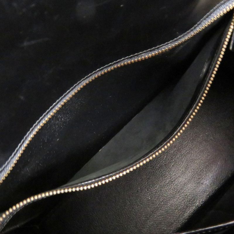 Hermes Kelly 32 Sellier Box Calf Black Gold Handbag