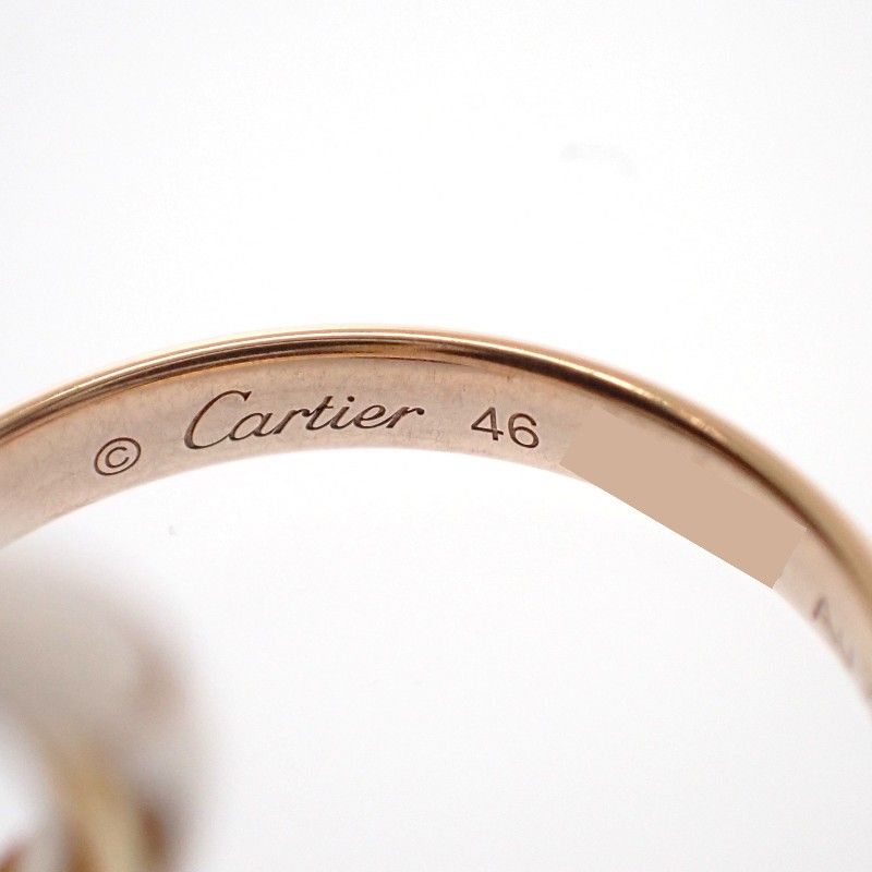 Cartier Trinity Small . Ring 18k Yellow Gold 18k Pink 46