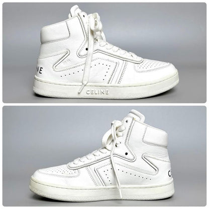 Celine Trainer High Top Sneakers 35 White