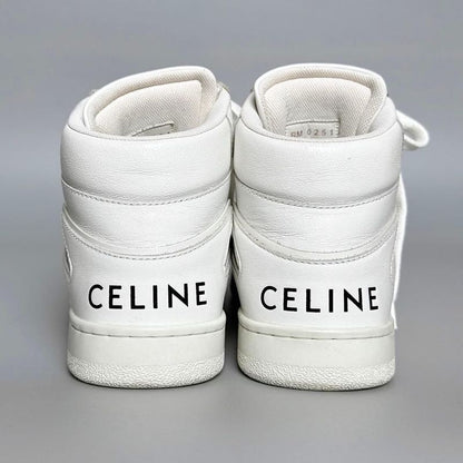 Celine Trainer High Top Sneakers 35 White