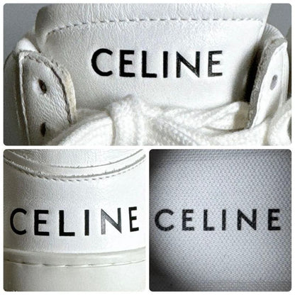 Celine Trainer High Top Sneakers 35 White