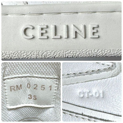 Celine Trainer High Top Sneakers 35 White