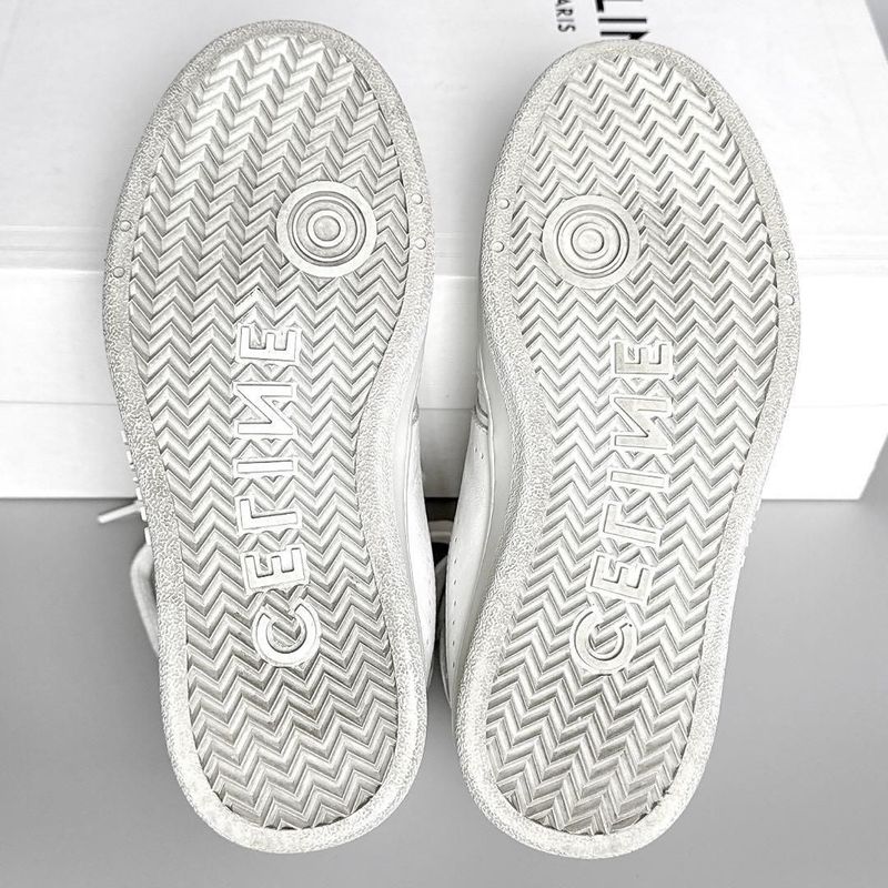 Celine Trainer High Top Sneakers 35 White