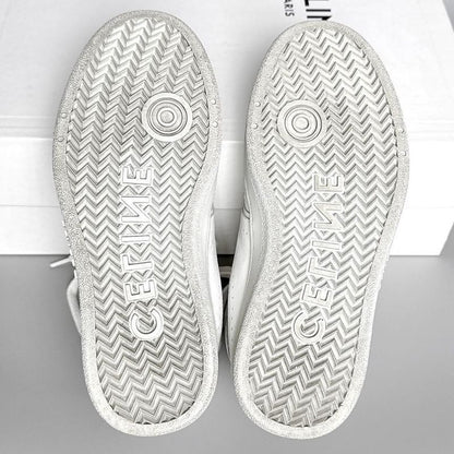 Celine Trainer High Top Sneakers 35 White