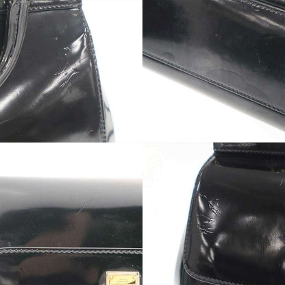 Dolce & Gabbana Sicily Patent Mini Shoulder Bag Black