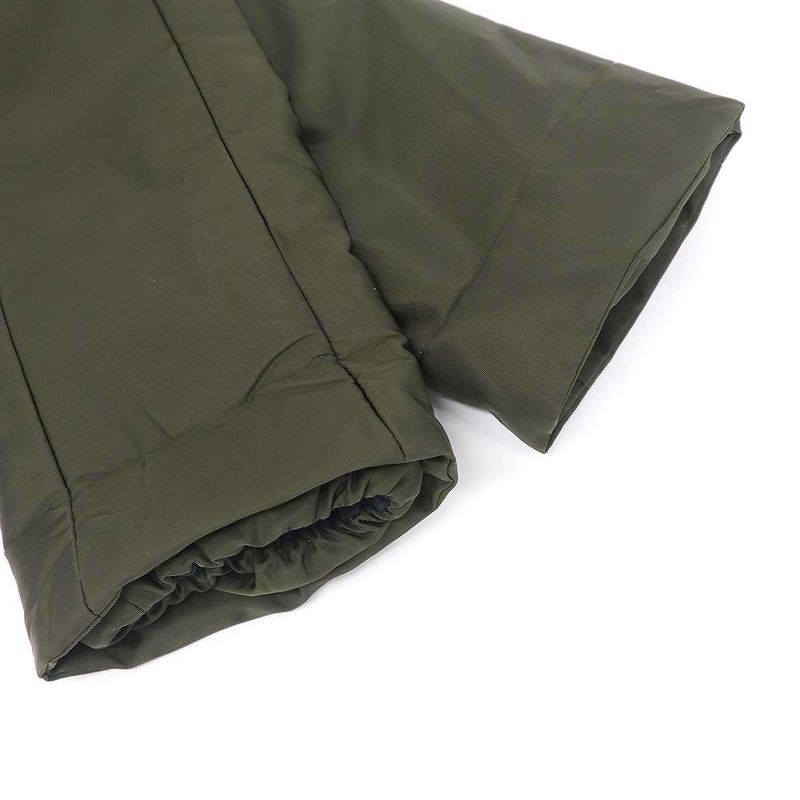 Prada Mink Nylon Short Puffer Coat Olive 38