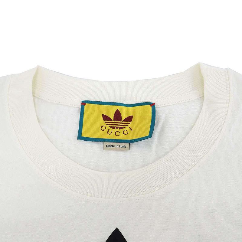 Gucci Adidas Print T-Shirt White