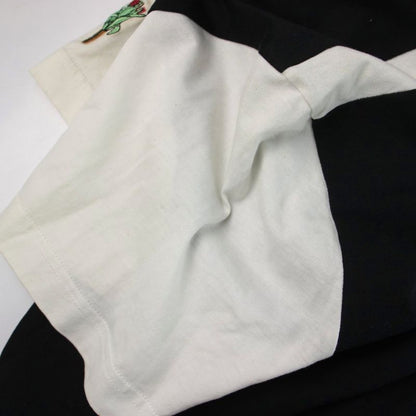 Fendi T-Shirt Short Sleeve Logo Bicolor 44 Black White MW
