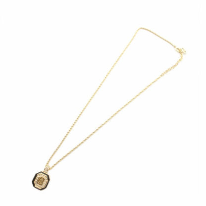 Dior Necklace Pendant CD Logo Rhinestone Gold