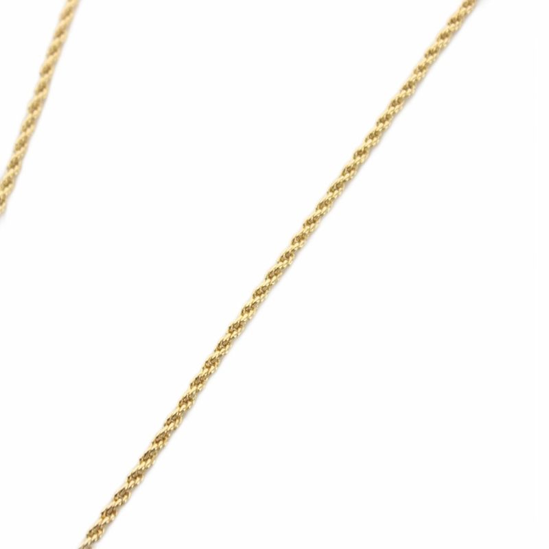 Dior Necklace Pendant CD Logo Rhinestone Gold
