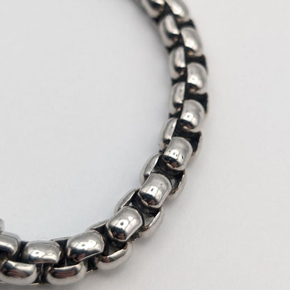 Louis Vuitton Monogram Eclipse Chain Bracelet Silver