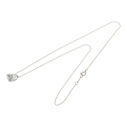 Tiffany & Co Elsa Peretti Full Heart Vintage Chain Pendant Necklace Silver