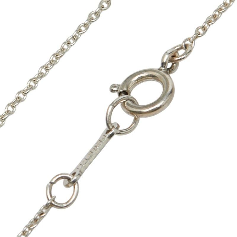 Tiffany & Co Elsa Peretti Full Heart Vintage Chain Pendant Necklace Silver