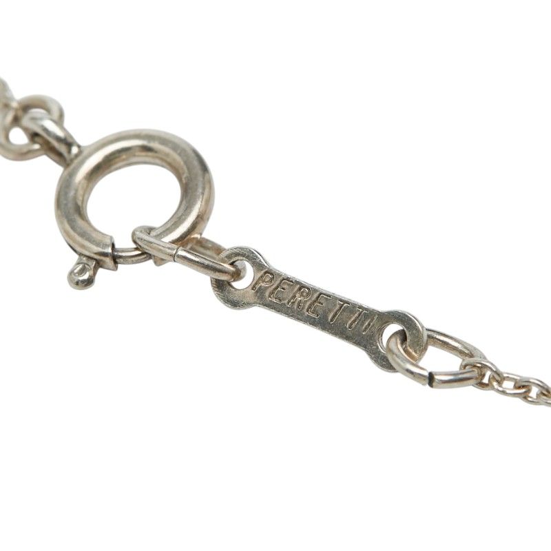 Tiffany & Co Elsa Peretti Full Heart Vintage Chain Pendant Necklace Silver