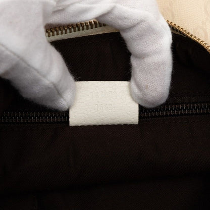 Gucci GG Canvas Crossbody Shoulder Bag White Beige