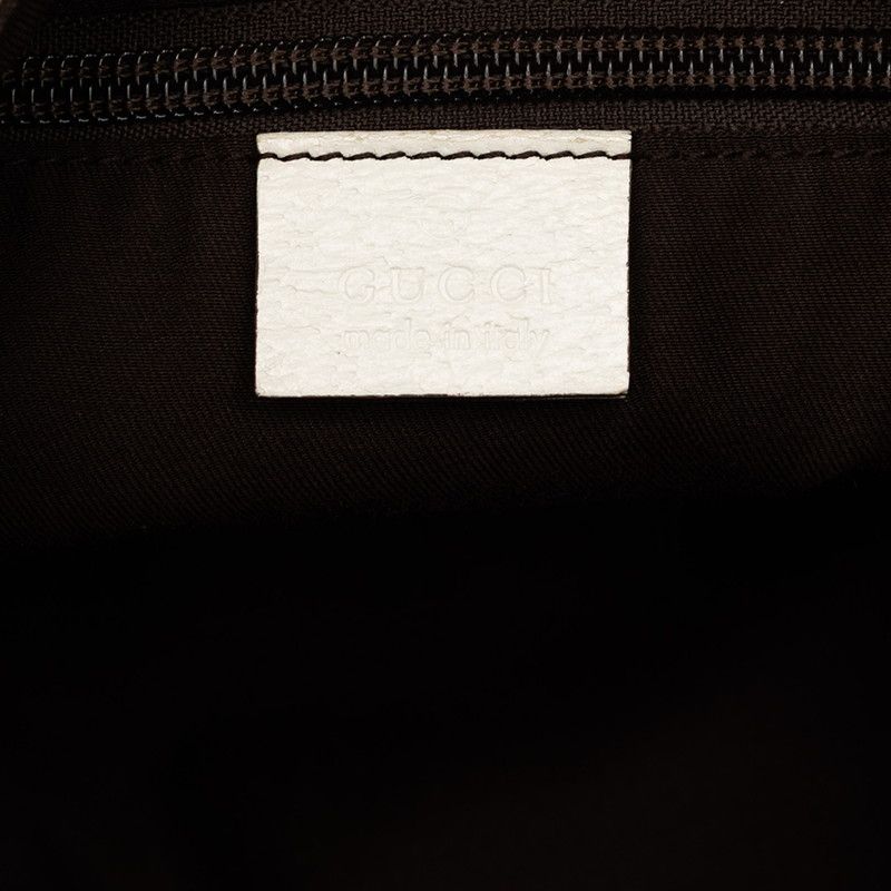 Gucci GG Canvas Crossbody Shoulder Bag White Beige