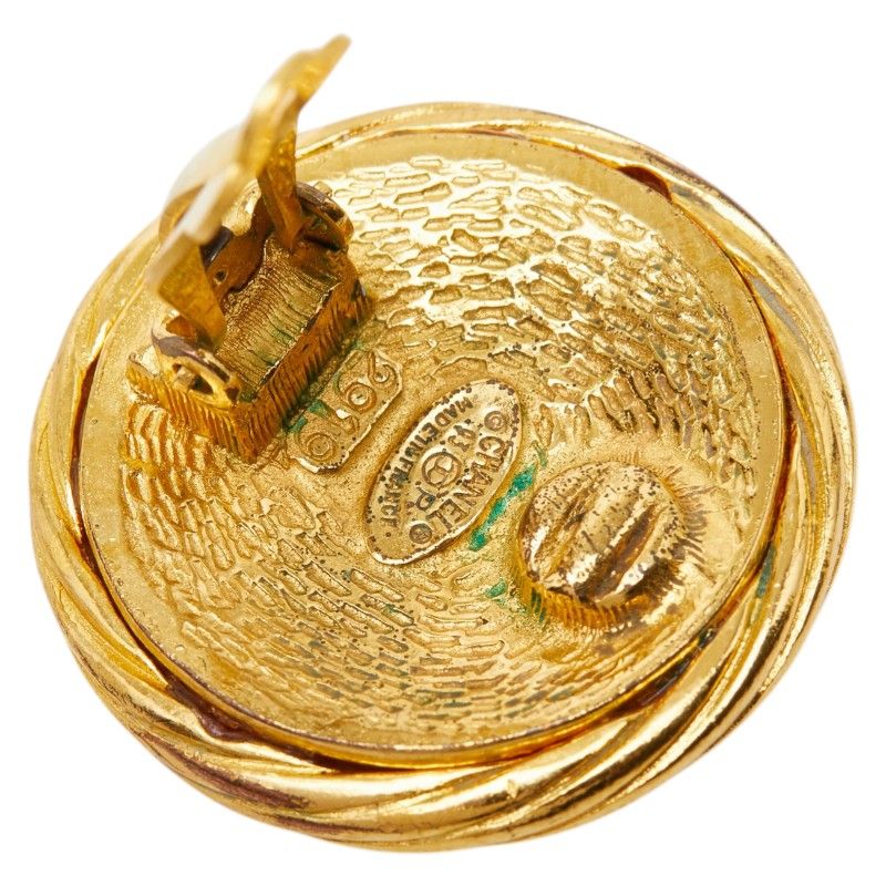 Chanel Vintage CC Logo Gold Plated
