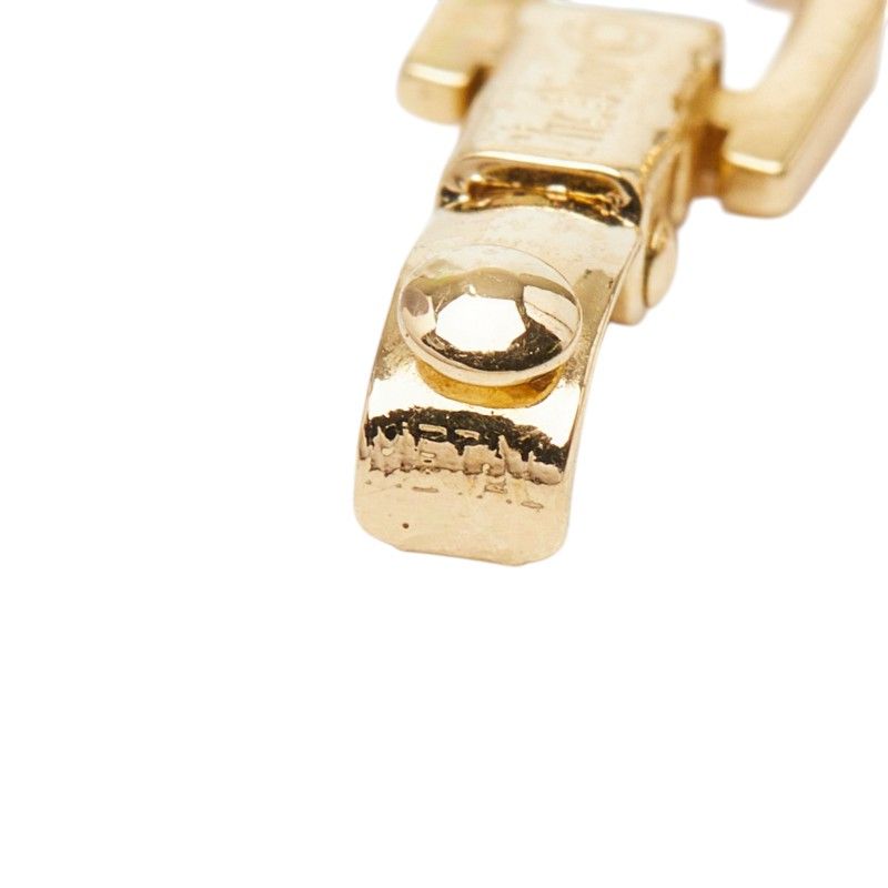 Dior CD Logo Gold Plated Rhinestone Bracelet