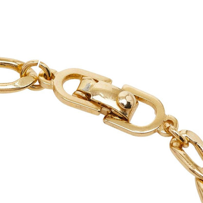 Dior CD Logo Gold Plated Rhinestone Bracelet
