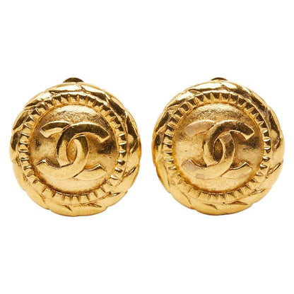 Chanel Vintage CC Logo Gold Plated