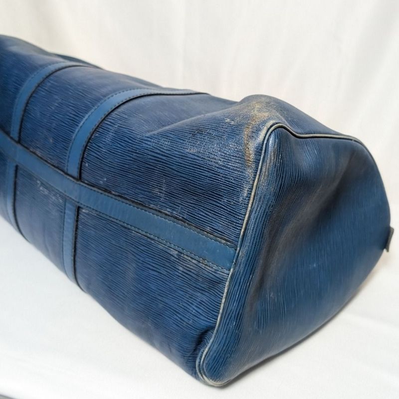 Louis Vuitton Keepall 50 Epi Toledo Blue Boston Bag