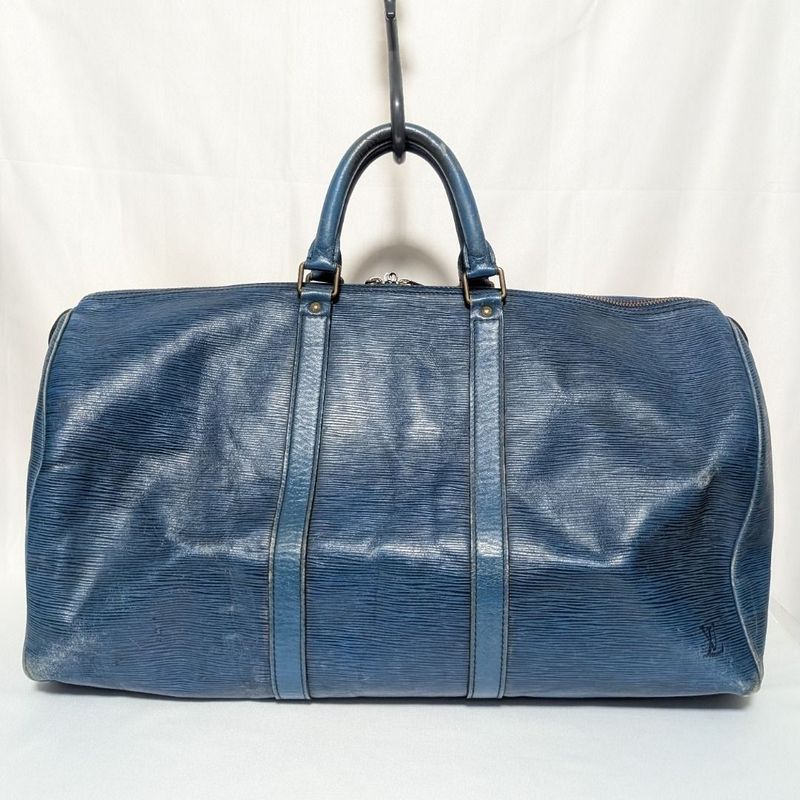 Louis Vuitton Keepall 50 Epi Toledo Blue Boston Bag