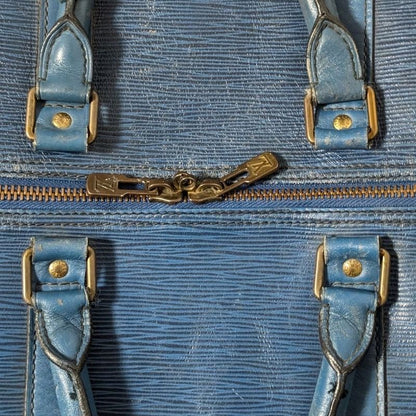 Louis Vuitton Keepall 50 Epi Toledo Blue Boston Bag