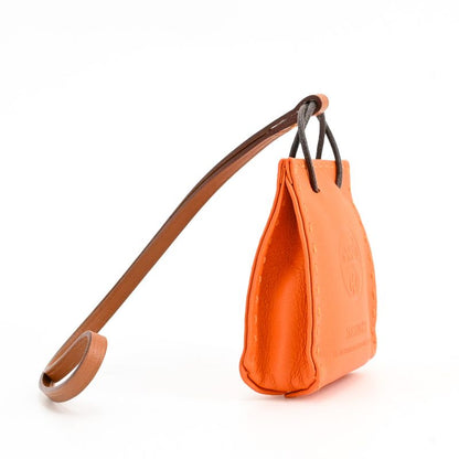 Hermes Charm Sac Orange Keychain